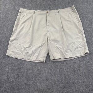 Cotton‎ Traders Sport Pleated Shorts 54 Gray Lightweight Performance Mens